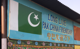 A sign at a popular Islamabad restaurant captures the manner in which Pakistan has moved ever closer to its “all weather” friend to the north.