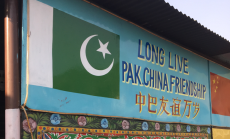 A sign at a popular Islamabad restaurant captures the manner in which Pakistan has moved ever closer to its “all weather” friend to the north.