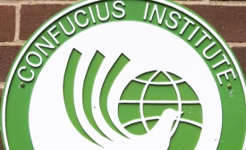 Confucius Institute sign at Brighton College