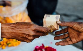 Rupees Exchanging Hands