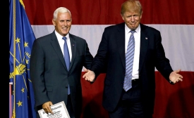 Donald Trump and running mate Mike Pence