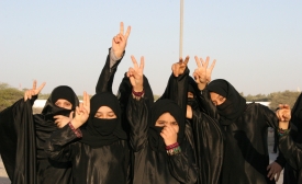 Shia women protest the Sunni dictatorship in Bahrain