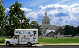 wikileaks mobile truck capital hill