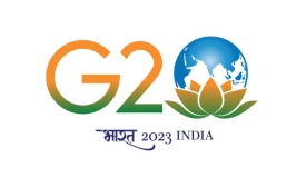 The emblem Group of 20 or G20 presidency of the Republic of India via Wikimedia Commons