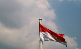 Image of the Indonesian flag by Jokoharismoyo via Canva
