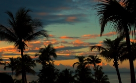 Sunset over Puerto Rico