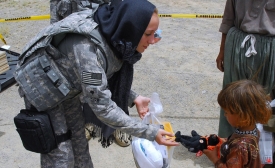 Humanitarian mission gift - picture from US Army Flickr account