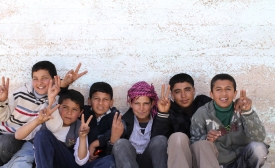 Refugees at the Zaatari Camp in Jordan 