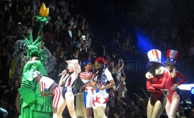 Miley Cyrus performs "Party in the U.S.A."