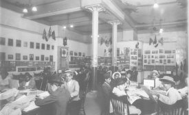 Reading Room of the Allies. Interior. Partial View. 