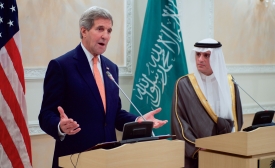 U.S. Secretary of State Kerry with Saudi Foreign Minister al-Jubeir