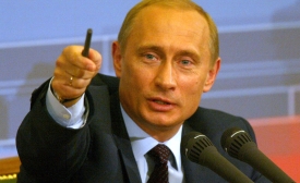 Vladimir Putin during annual Q&A conference