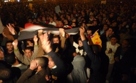 Photo reprinted courtesy Al Jazeera English via Flickr Tahrir Square, Cairo, 2011
