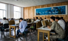 A classroom in North Korea
