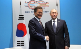 Meeting between Moon Jae-in and Vladimir Putin