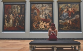 Woman and Art, by Pexels