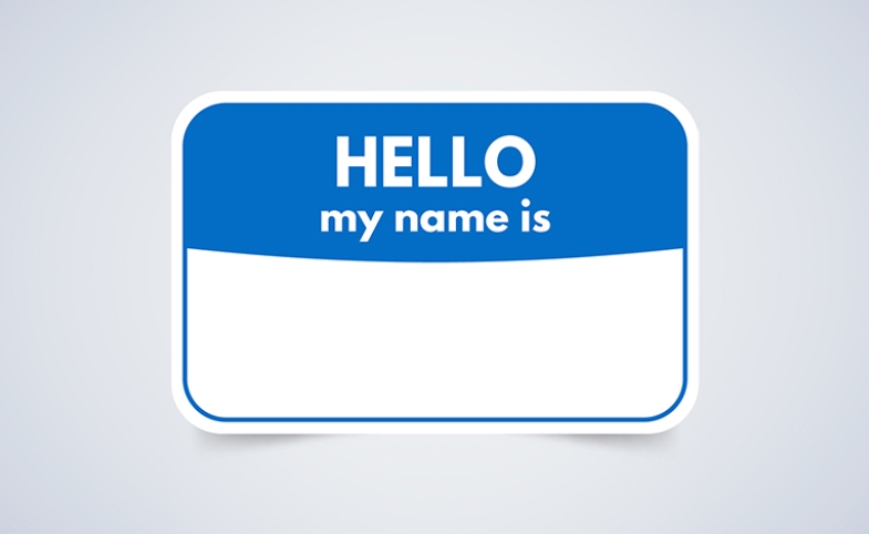 "Hello my name is" name tag image by freepik via freepik.com