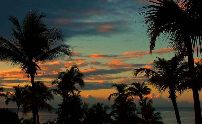 Sunset over Puerto Rico