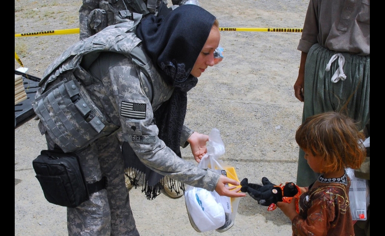Humanitarian mission gift - picture from US Army Flickr account