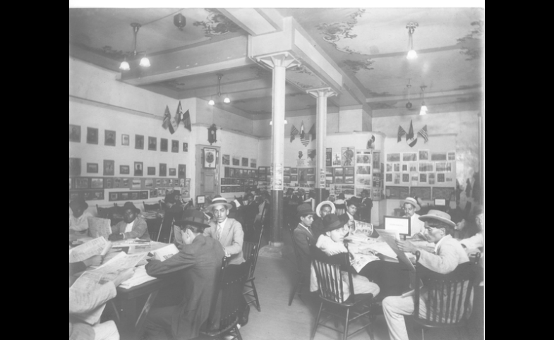 Reading Room of the Allies. Interior. Partial View. 