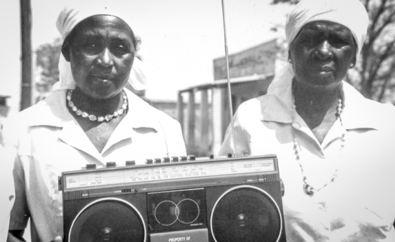 Women of the Radio Listening Clubs in Seke Zimbabwe receive radios