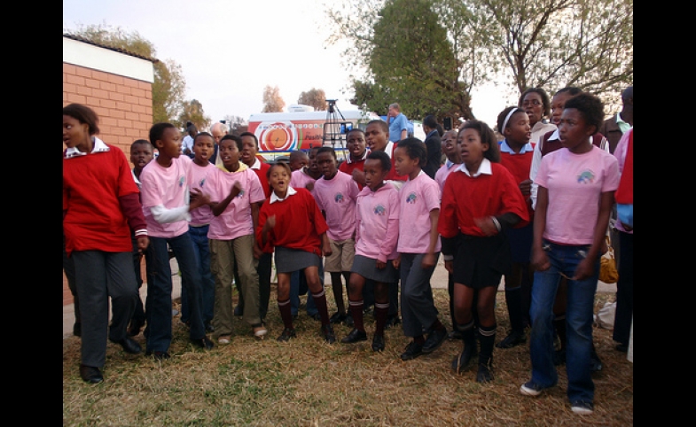 Photo reprinted courtesy Bureau of IIP, via Flickr Behind the Scenes: Children Perform at Cullinan Clinic (a PEPFAR project)