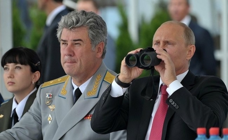 Photo reprinted courtesy of En.Kremlin.ru via Wikimedia Commons Viktor Bondarev and Vladimir Putin, by En.Kremlin.ru