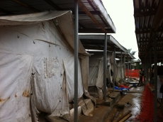 An Ebola isolation center in Freetown, Sierra Leone.