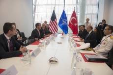 WARSAW, Poland (July 9, 2016) Secretary of Defense Ash Carter meets with Turkish Minister of Defence Vecdi Gönül at the 2016 NATO summit in Warsaw, Poland July 9, 2016. (DoD photo by Navy Petty Officer 1st Class Tim D. Godbee)(Released)