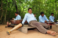 A group of landmine survivors in Cambodia