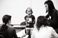 Students participate in a Chinese language competition in Michigan