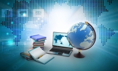 image of globe, books and a laptop by brijith vijayan via canva