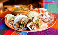 Mexican food and tablecloth by Al Gonzalez via Canva.com