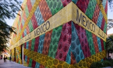Visitors outside the Mexico Pavilion at Expo 2020 Dubai by Suneesh Sudhakaran/Expo 2020 Dubai (used with permission).