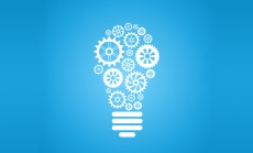Lightbulb and gears image by macrovector via freepik.com