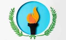 Olympic flame image by freepik via freepik.com