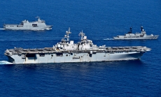 South China Sea: USS Wasp (LHD 1) maneuvers with Philippine Navy ships.. Image by Official U.S. Navy Page via Flickr South China Sea: USS Wasp (LHD 1) maneuvers with Philippine Navy ships.