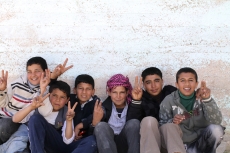 Refugees at the Zaatari Camp in Jordan 