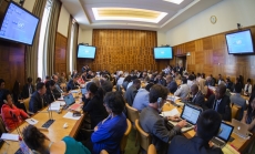 Image courtesy of U.S. Mission Geneva/ Eric Bridiers via Flickr | Image shows a scene from the 67th World Health Assembly
