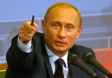 Vladimir Putin during annual Q&A conference