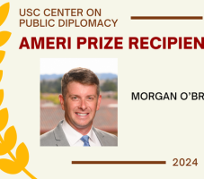 Morgan O’Brien and the Ameri Prize for Innovation in Public Diplomacy