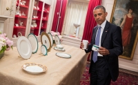 Barack Obama Inspects New China, 2015, by Amanda Lucidon