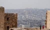Aleppo City, viewed from the citadel; Flickr Creative Commons photo by Ed Brambley Aleppo City