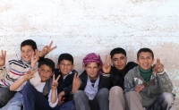 Refugees at the Zaatari Camp in Jordan 