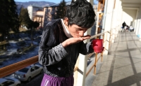 A TB patient at a sanatorium in Romania