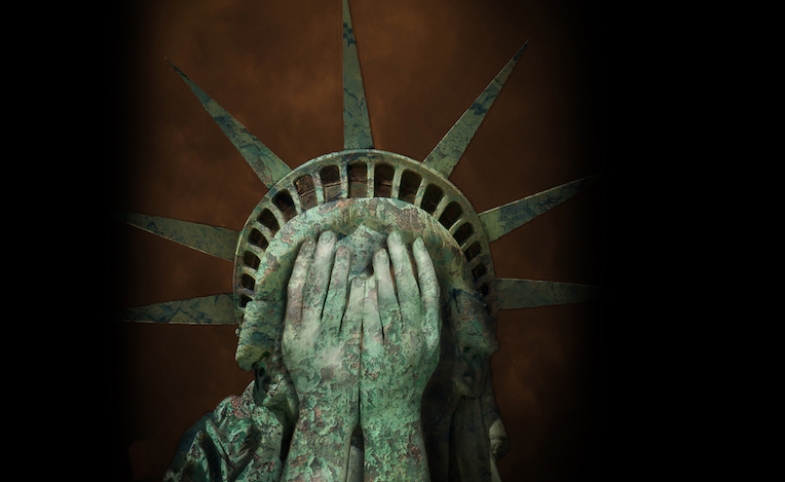 Statue of Liberty Crying