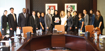 The group with H.E. Reem Al Hashimy, UAE Minister of State