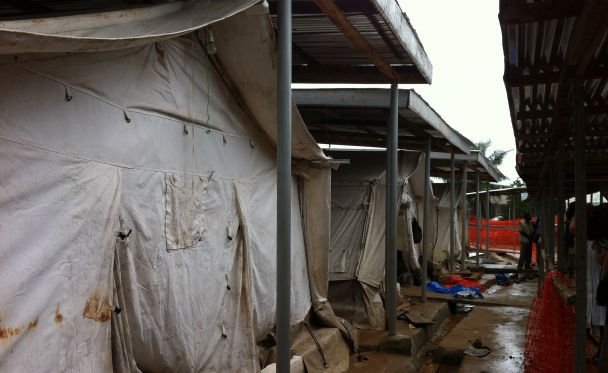 An Ebola isolation center in Freetown, Sierra Leone. Photo reprinted courtesy CDC Global, via Flickr